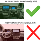 Handyhalterung Ford Transit & Tourneo Custom ab 2024 – Clip fürs 13"-Display, magnetisch & MagSafe-kompatibel.